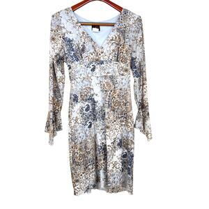 Y2K 90s Vintage Dress Sz L Fairy Grunge Babydoll Whimsigoth Bell Sleeves Lettuce